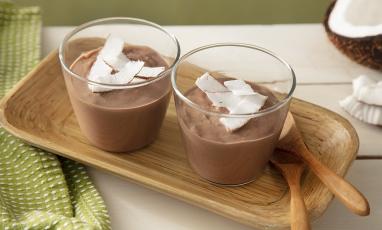 Mousse de Chocolate e Coco