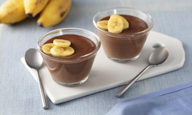 Pudim de Banana, Chocolate e Nutren Control