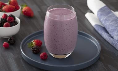 Shake de Frutas Vermelhas com Chia